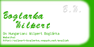 boglarka wilpert business card